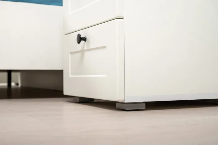 Остин 16.152 Тумба прикроватная, цвет белый шагрень/дуб крафт золотой, ШхГхВ 40х41,9х43,9 см.