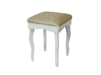 Табурет Т-1 белый/андрис бежевый