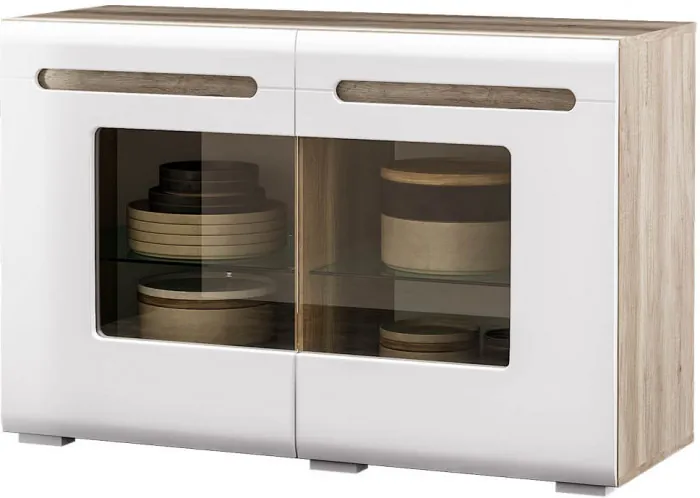 Спальня "Наоми" КМ-10 дуб каньон/белый глянец МF07