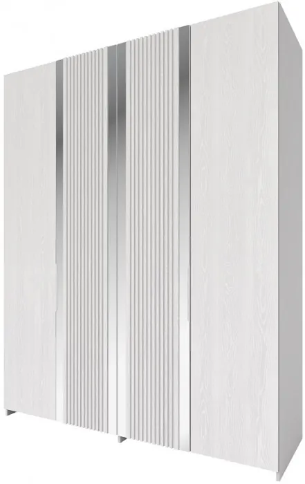 Модульная спальня "Харди", композиция 2 - Белый текстурный/Ясень белый