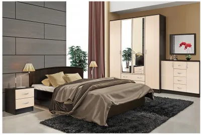 Модульная спальня Кэт-7 (композиция 7) (Венге / Белфорт)