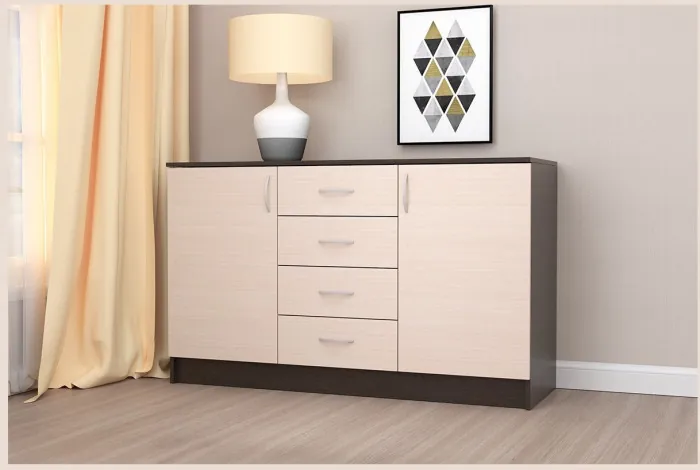 Модульная спальня Кэт-7 (композиция 7) (Венге / Белфорт)