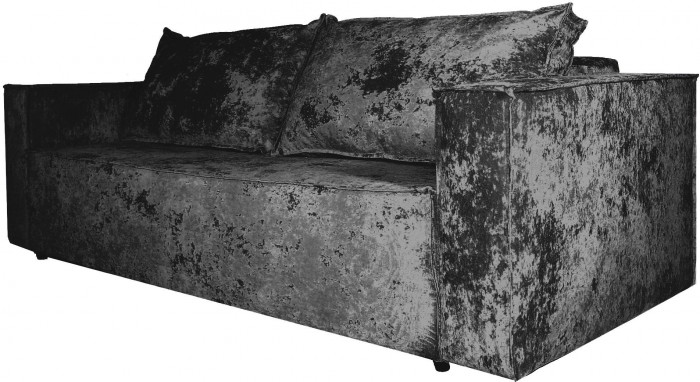 Диван-еврокнижка Лофт Люкс Плюш, 140х195, черный
