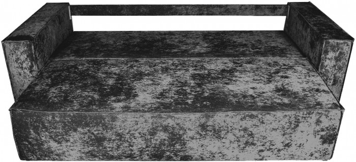 Диван-еврокнижка Лофт Люкс Плюш, 140х195, черный