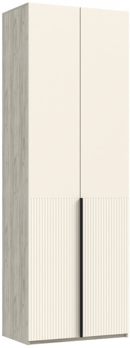 Полка косметическая со шкафом 2х-ств Марвэл, Крафт серый/Кашемир