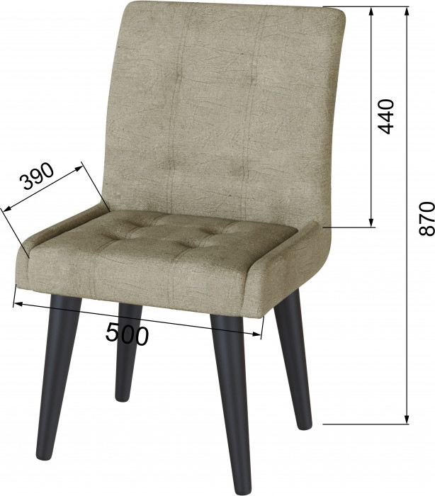 Стул Гира бежево-коричневый