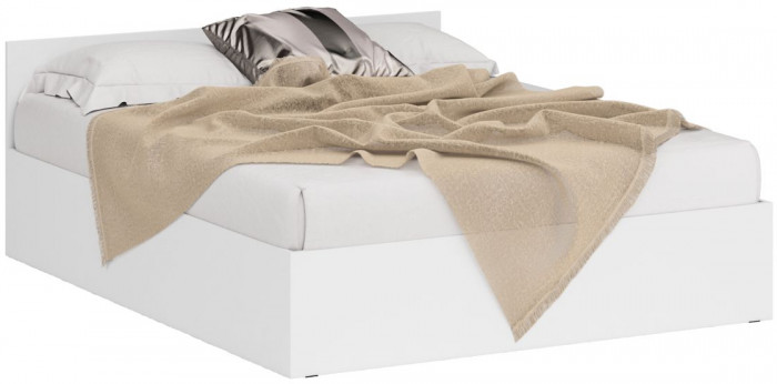 Кровать 1600 + угловой шкаф Стандарт, белый