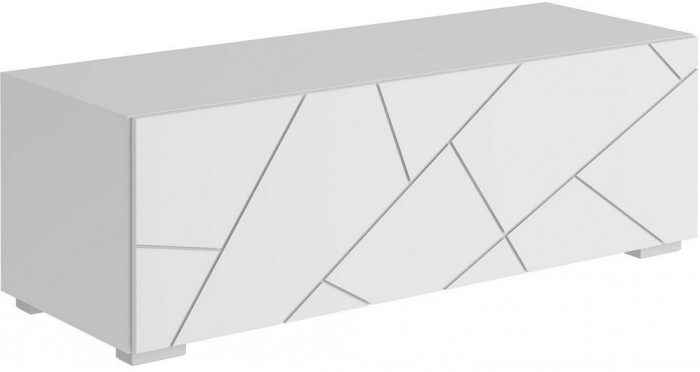 Модульная гостиная Гранж, композиция 2 (Белый (Шагрень)/Крафт золотой / Белый софт)