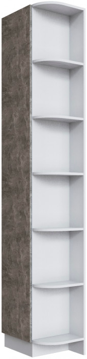 Угловое завершение Мадрид (0,35), Белый/Ателье светлое