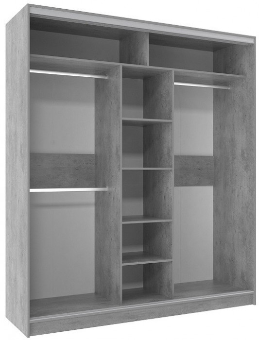 Шкаф-купе трехдверный 2000 Домашний Ателиер светлый