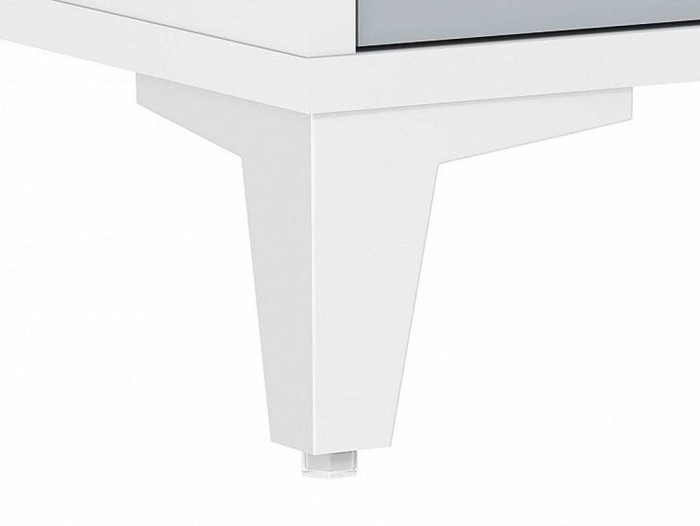 НМ 041.14 шкаф-пенал Морти Дуб Бунратти/белый/серый