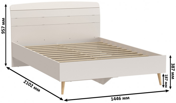 Афина Спальня 22-1400, кашемир серый