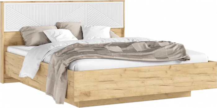 Сильвия Спальня, Браш Вайт/Дуб крафт