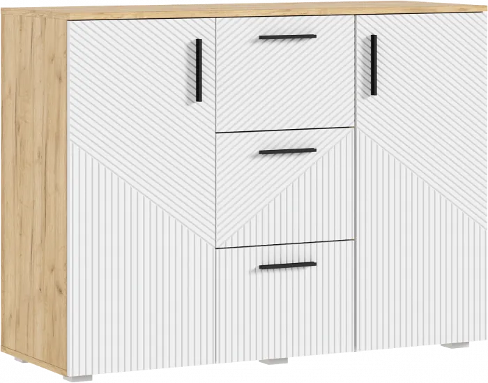 Сильвия Спальня, Браш Вайт/Дуб крафт