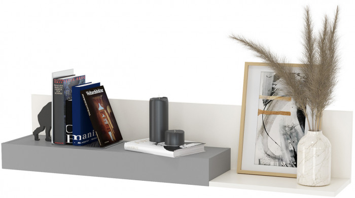 Торонто Компоновка № 19, цвет белый шагрень/стальной серый, ШхГхВ 354х84,4х195,7 см., сп. м. 800х1900 мм., б/м, основание есть, универсальная сборка