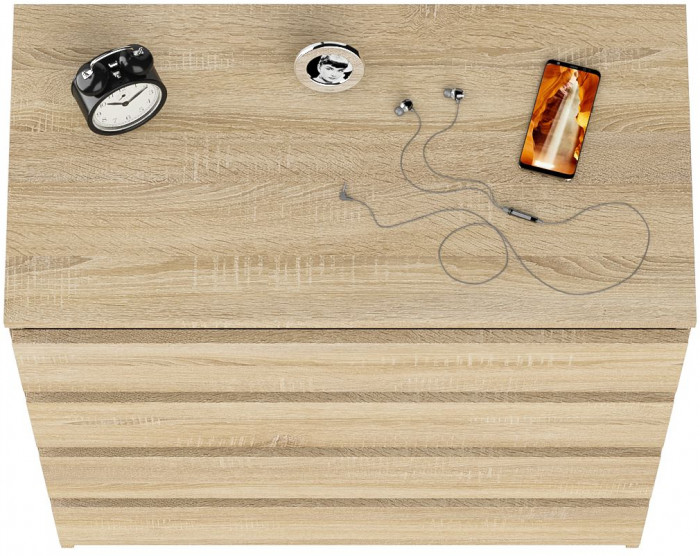 Мори Комод МК800.4, цвет дуб сонома, ШхГхВ 80,4х41х94 см.