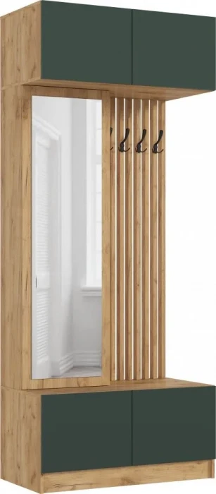 Модульная прихожая Роджинамиф, Дуб крафт/Изумрудный