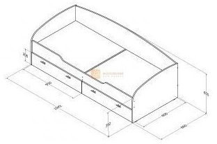 Модульная детская Соня (Соня 1 + Соня 2 + Соня 3), Дуб молочный / Оранжевый