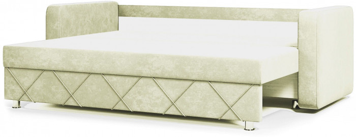 Диван-еврокнижка Стелла, 145х190, велюр бежевый