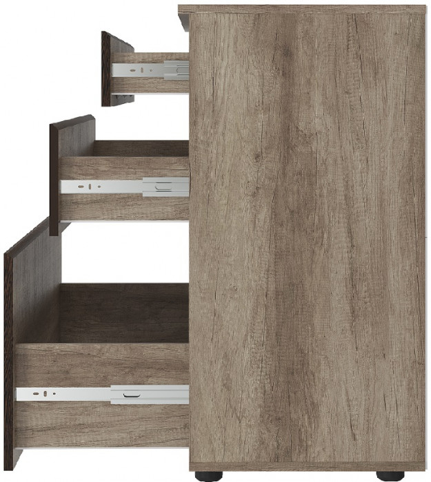 Комод КМ-01 Энигма, дуб каньон/венге