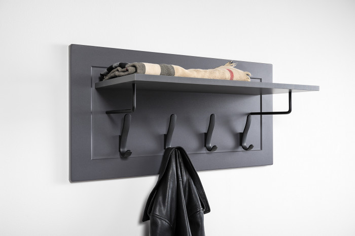 Остин Прихожая 29, серый графит/дуб крафт золотой