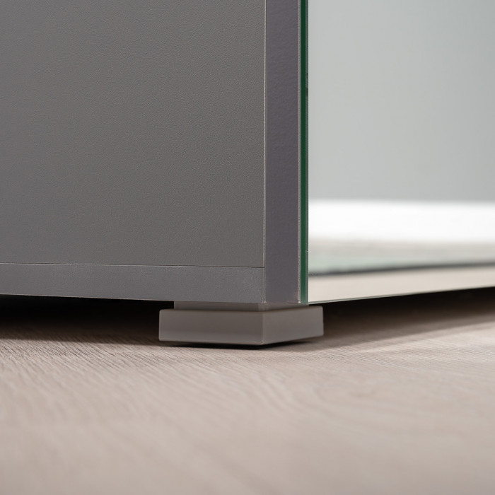 Октава Прихожая 29, серый графит/дуб крафт золотой/фасады МДФ серый графит