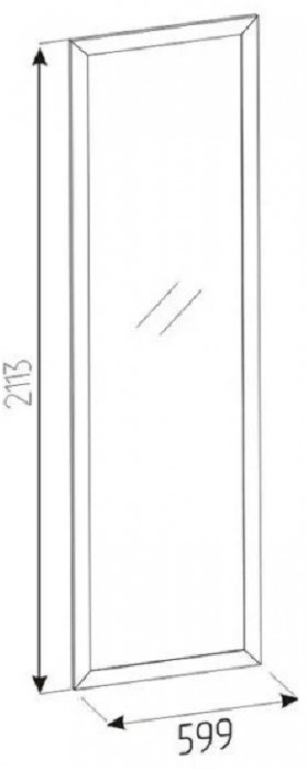 Зеркало навесное Шерлоск 75, орех