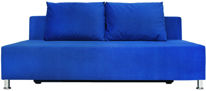Диван-еврокнижка Парма Люкс, велюр синий