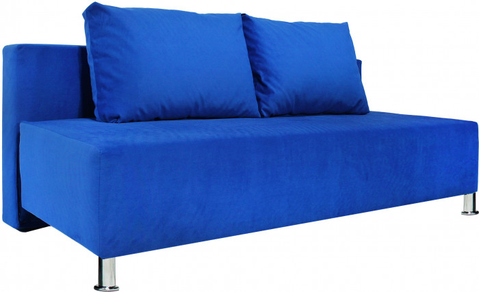 Диван-еврокнижка Парма Люкс, велюр синий