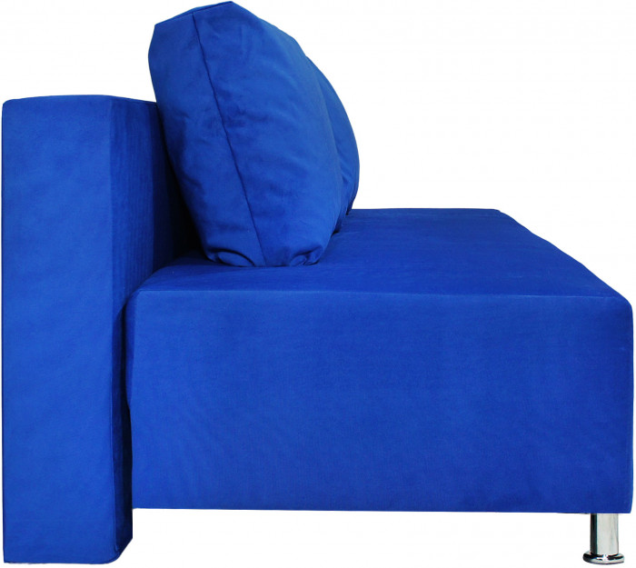 Диван-еврокнижка Парма Люкс, велюр синий