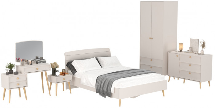 Афина Спальня 24-1400, кашемир серый