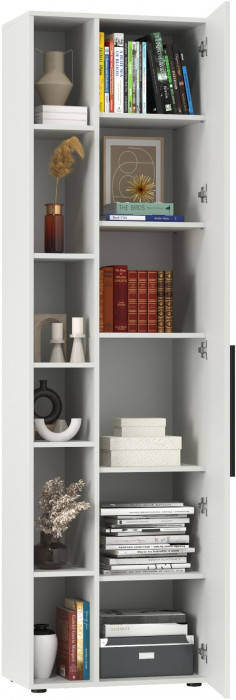 Эйр Гостиная 16.324.02 Шкаф, цвет белый шагрень, ШхГхВ 62х38,1х219,5 см., универсальная сборка