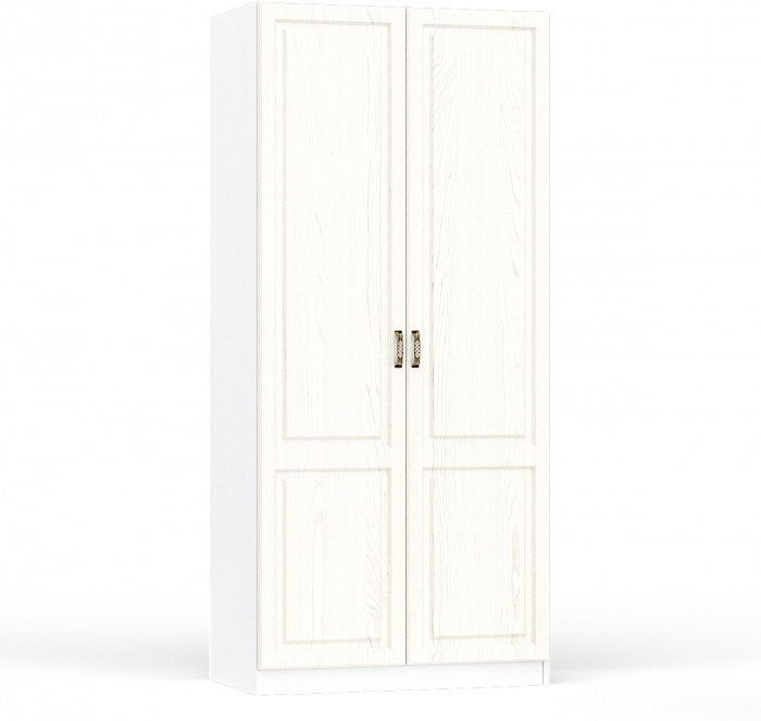 Ливерпуль Шкаф для одежды 13.134, цвет ясень ваниль/белый, ШхГхВ 100х54,1х220,3 см., подходит карниз 1000С #1021703