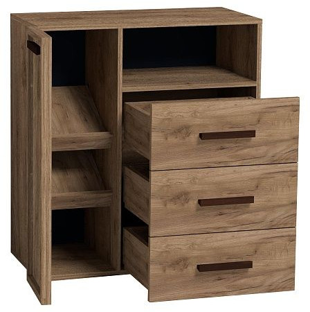 Тумба для обуви высокая Натуре 89, дуб табачный