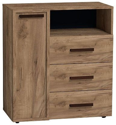 Тумба для обуви высокая Натуре 89, дуб табачный