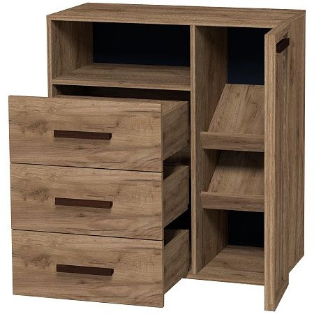 Тумба для обуви высокая Натуре 89, дуб табачный