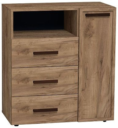 Тумба для обуви высокая Натуре 89, дуб табачный