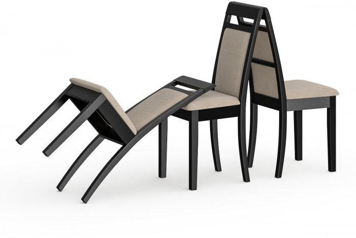 Три стула Мебель--24 Гольф-12 разборных, венге