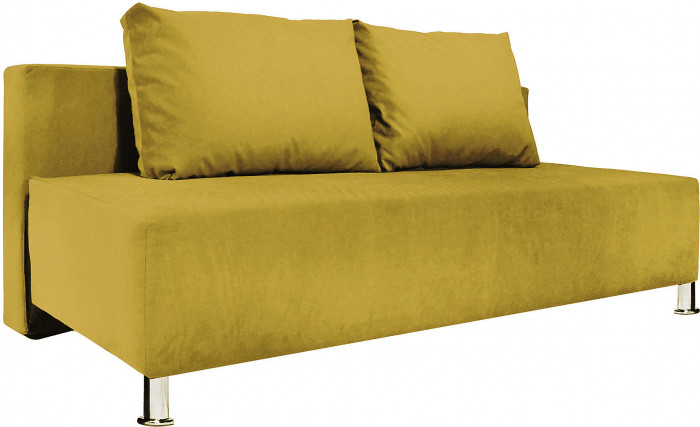 Диван-еврокнижка Парма, велюр желтый
