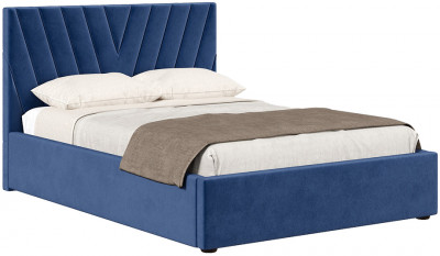 Кровать с подъёмным механизмом 1600 Палермо, темно-синий