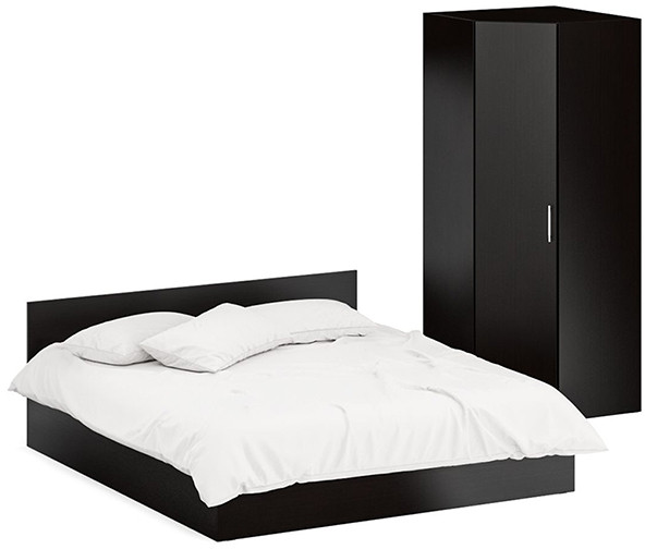 Кровать 1800 + угловой шкаф Стандарт, венге