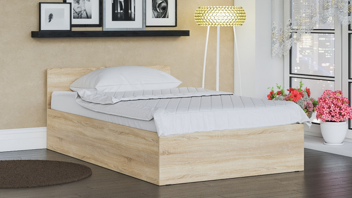 Мори Кровать 1200, дуб сонома