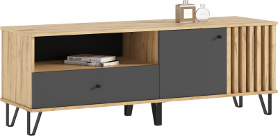 Тумба ТВ 1500, Дуб крафт/Графит