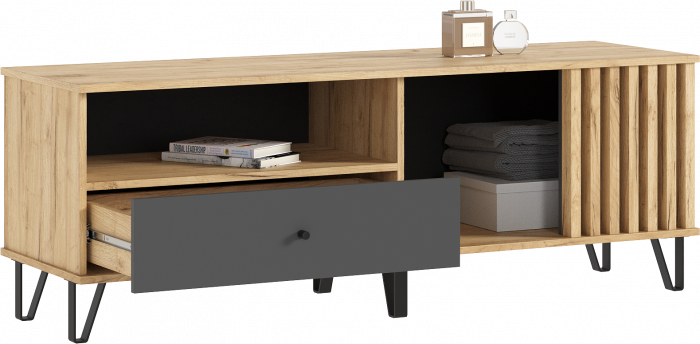 Тумба ТВ 1500, Дуб крафт/Графит