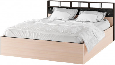 Эрика корпус кровати (1,6м) венге/дуб молочный