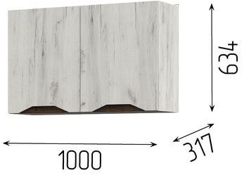 Кухня Паола 2,0 (2000х2160х600) МДФ ВЕНГЕ(тиковое дерево)/ДУБ КРАФТ БЕЛЫЙ