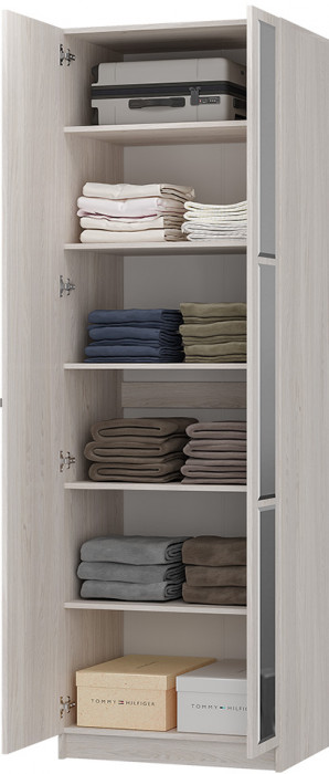 "Зарина" ШК-01 Шкаф 2-х створчатый Ясень белый