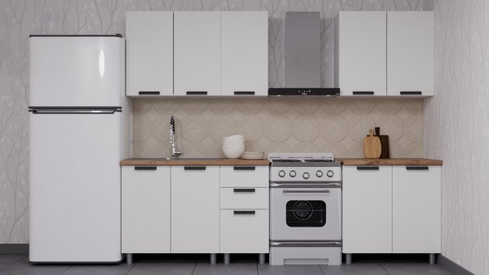 МК Аленушка НПУ 1000 Лаванда Молочный, скоба черный (со столешницей)