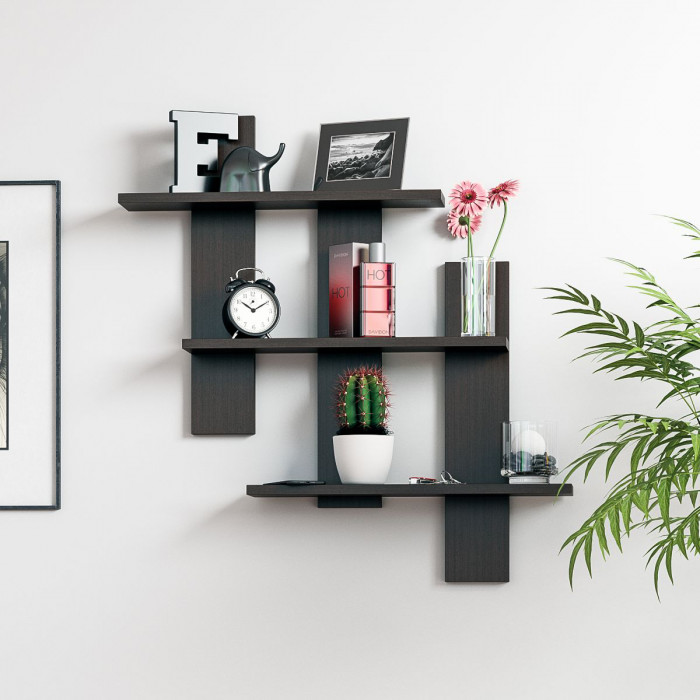 Полка СВК-5, цвет венге, ШхГхВ 84х13,6х88 см.