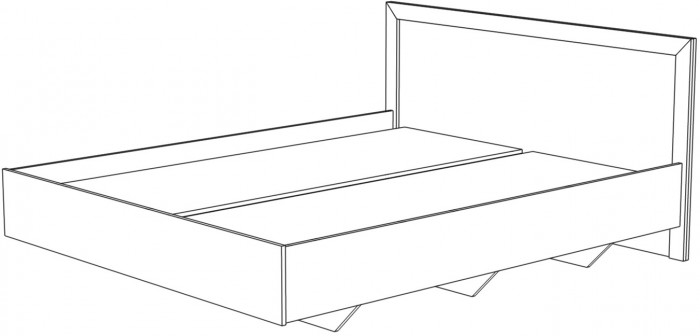 Кровать полутороспальная 120х200 
